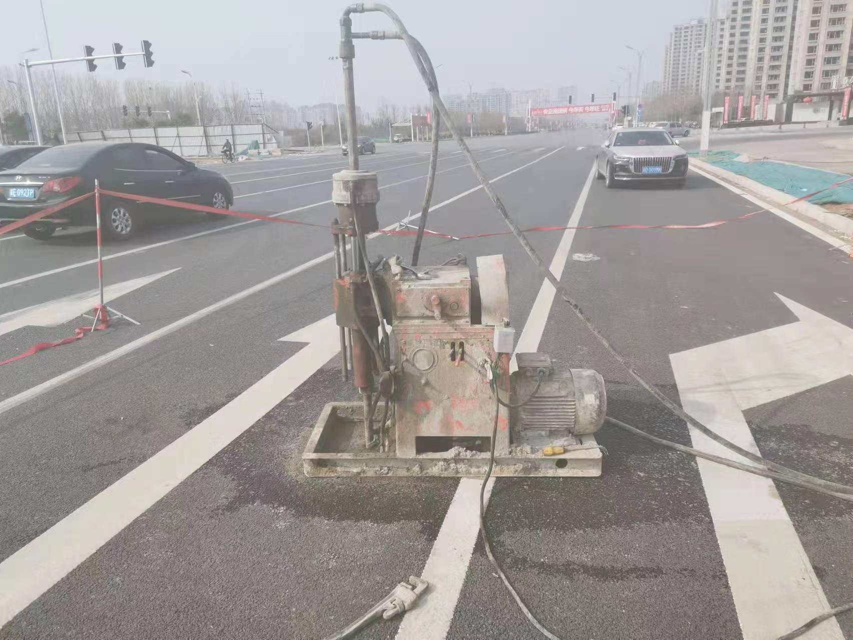 天坛街道路基沉降注浆灌浆