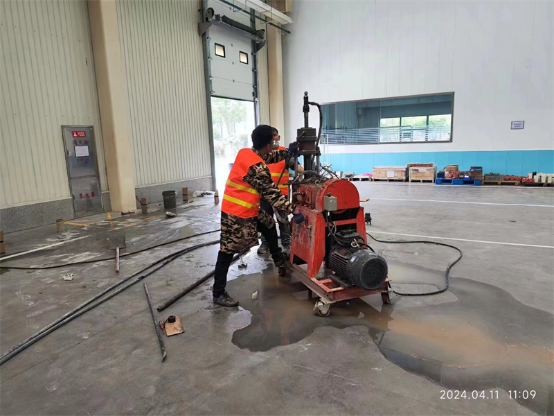 天坛街道厂房地面下沉塌陷注浆加固施工